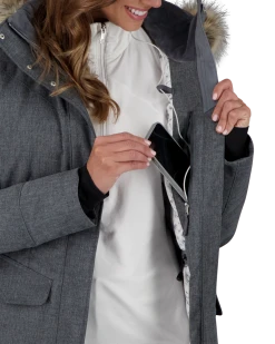 Obermeyer Sojourner Down Jacket - Charcoal -Obermeyer Sales Store WebZoom 1110615006 S06 MODDET2