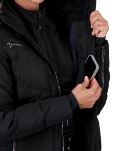 Obermeyer Circe Down Jacket - Black -Obermeyer Sales Store WebZoom 1117616009 S07 MODDET3