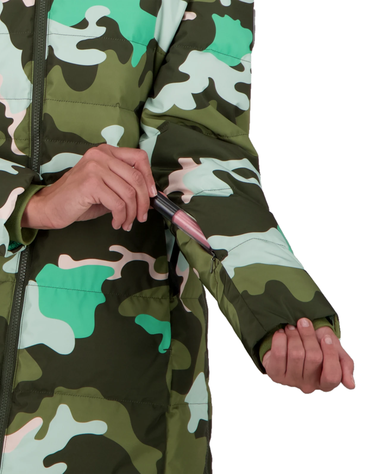 Obermeyer Hemera Down Parka - Jasmint Camo 6 Obermeyer Hemera Down Parka - Jasmint Camo - Image 4