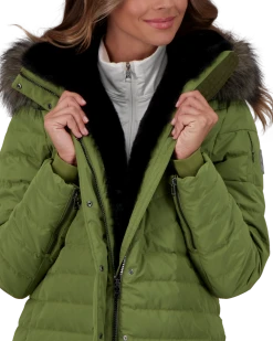 Obermeyer Blossom Down Parka W/Faux - Saguaro -Obermeyer Sales Store WebZoom 1118121189 S10 MODDET6