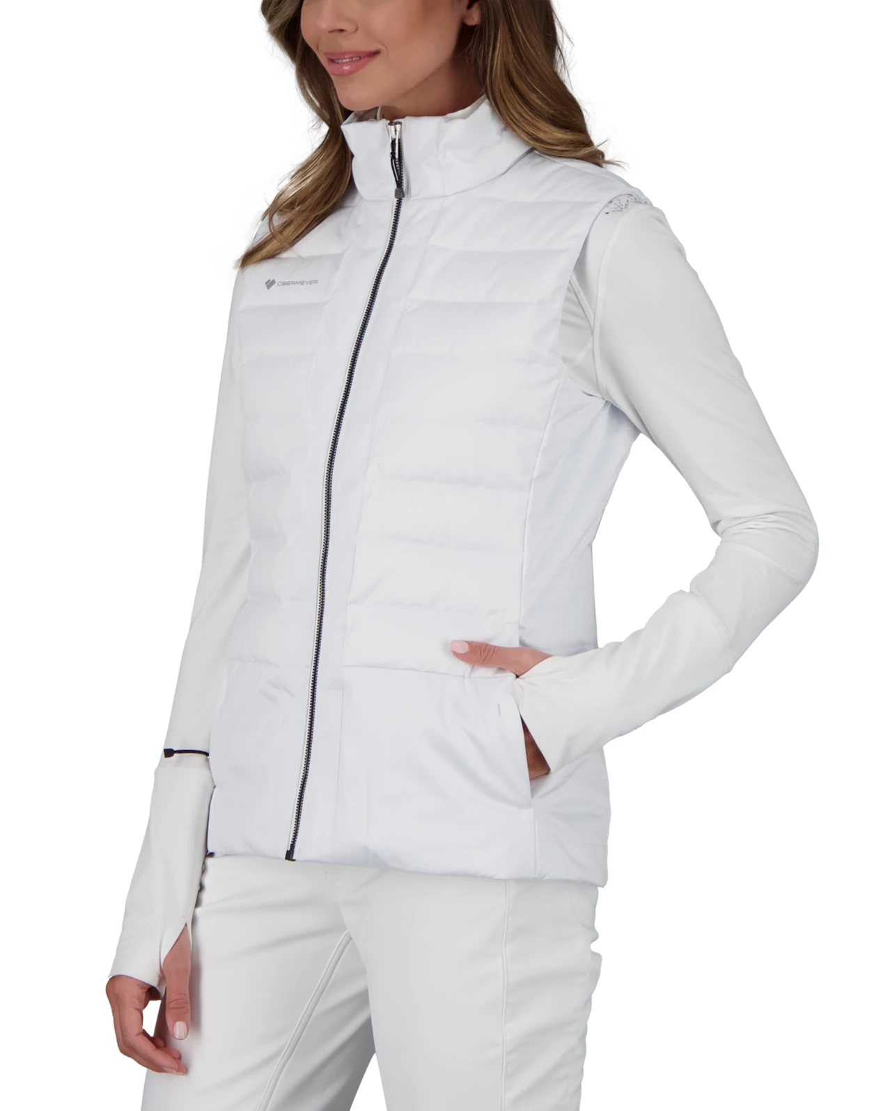Obermeyer Nieve Down Vest - White 5 Obermeyer Nieve Down Vest - White - Image 3