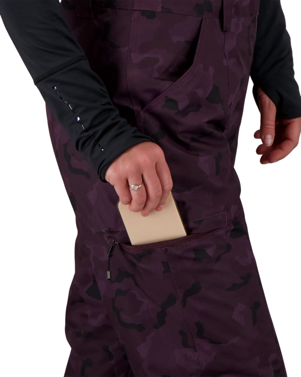 Obermeyer Malta Bib Overalls - Magnetic Camo 11 Obermeyer Malta Bib Overalls - Magnetic Camo - Image 9