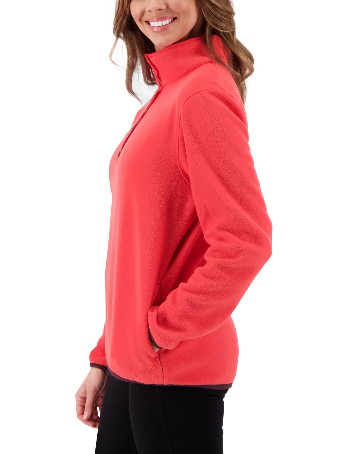 Obermeyer W Boulder Fleece - Hibiscus 6 Obermeyer W Boulder Fleece - Hibiscus - Image 4