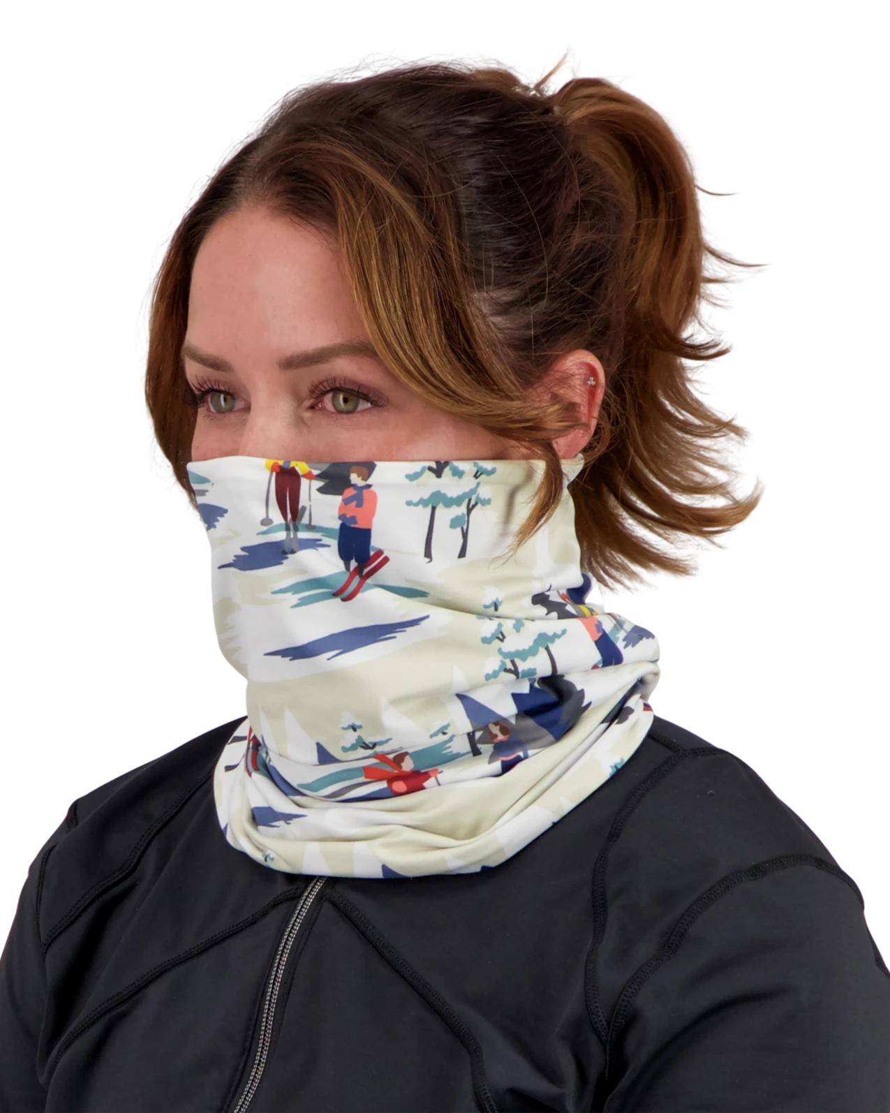 Obermeyer First-On Reversible Neck Warmer - Alpine Time 5 Obermeyer First-On Reversible Neck Warmer - Alpine Time - Image 3