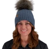 Obermeyer Denver Faux Fur Pom Beanie - Blue Ash -Obermeyer Sales Store WebZoom 1805721168 S01 MODFRT