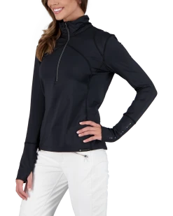 Obermeyer Anya 1/2 Zip - Black -Obermeyer Sales Store WebZoom 1902216009 S04 MODSDE