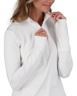 Obermeyer Anya 1/2 Zip - White -Obermeyer Sales Store WebZoom 1902216010 S06 MODDET2