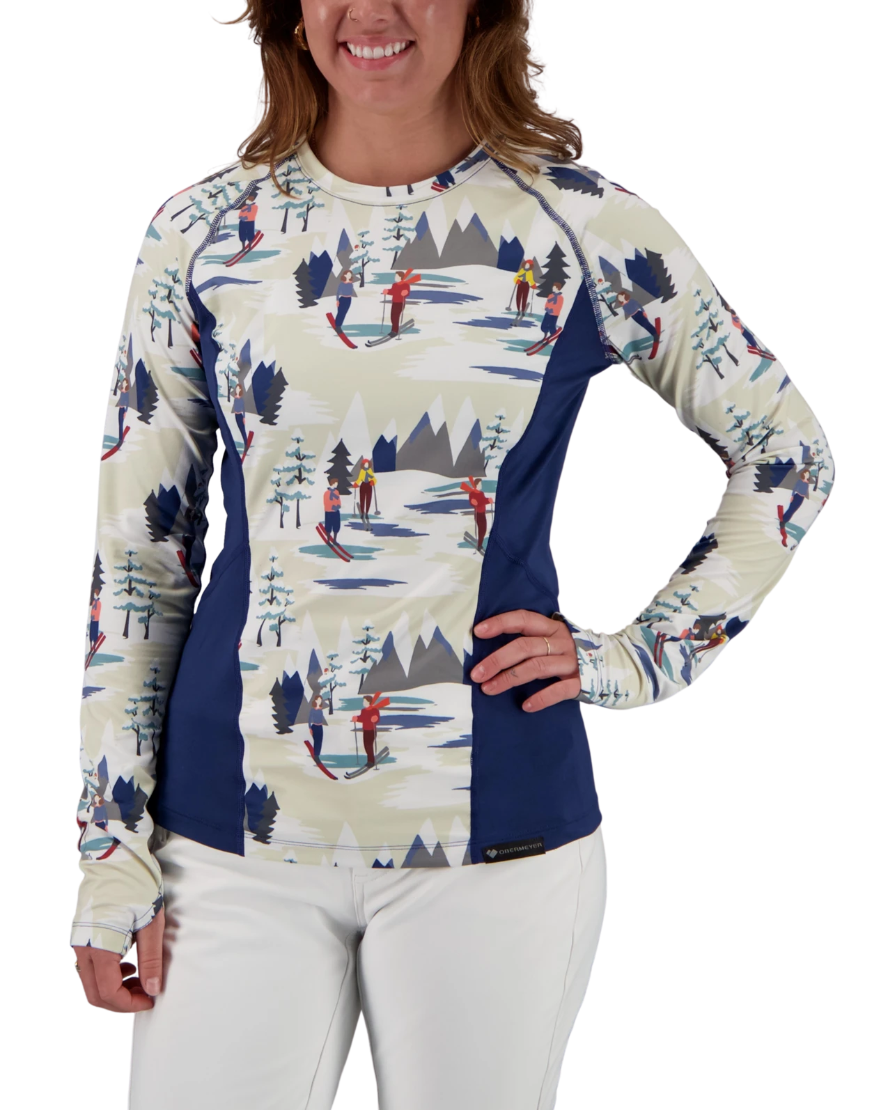 Obermeyer Discover Baselayer Crew - Alpine Time 3 Obermeyer Discover Baselayer Crew - Alpine Time