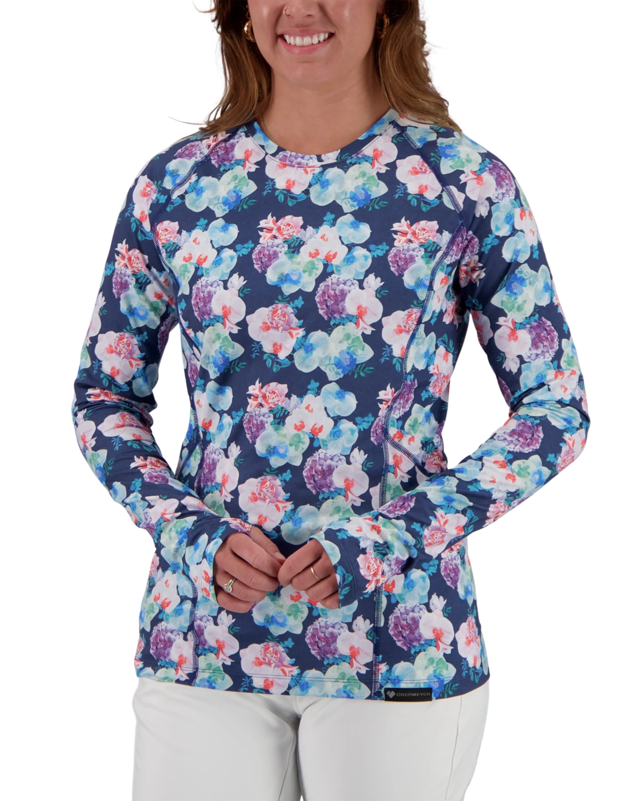 Obermeyer Discover Baselayer Crew - Floral It! 3 Obermeyer Discover Baselayer Crew - Floral It!