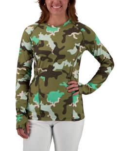 Obermeyer Discover Baselayer Crew - Saguaro Camo