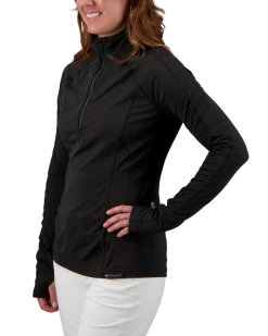 Obermeyer Discover 1/4 Zip Baselayer Top - Black -Obermeyer Sales Store WebZoom 1903316009 S04 MODSDE