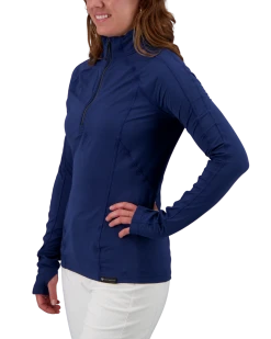 Obermeyer Discover 1/4 Zip Baselayer Top - Navy -Obermeyer Sales Store WebZoom 1903320167 S04 MODSDE