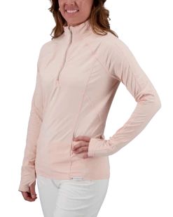 Obermeyer Discover 1/4 Zip Baselayer Top - Pink Sand -Obermeyer Sales Store WebZoom 1903321050 S04 MODSDE