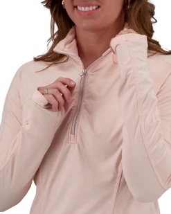 Obermeyer Discover 1/4 Zip Baselayer Top - Pink Sand -Obermeyer Sales Store WebZoom 1903321050 S05 MODDET1
