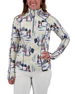 Obermeyer Discover 1/4 Zip Baselayer Top - Alpine Time