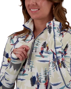 Obermeyer Discover 1/4 Zip Baselayer Top - Alpine Time -Obermeyer Sales Store WebZoom 1903321113 S05 MODDET1