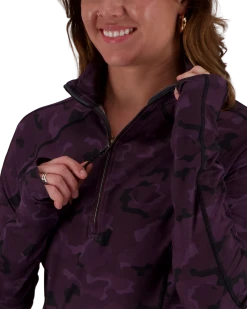 Obermeyer Discover 1/4 Zip Baselayer Top - Magnetic Camo -Obermeyer Sales Store WebZoom 1903321158 S05 MODDET1