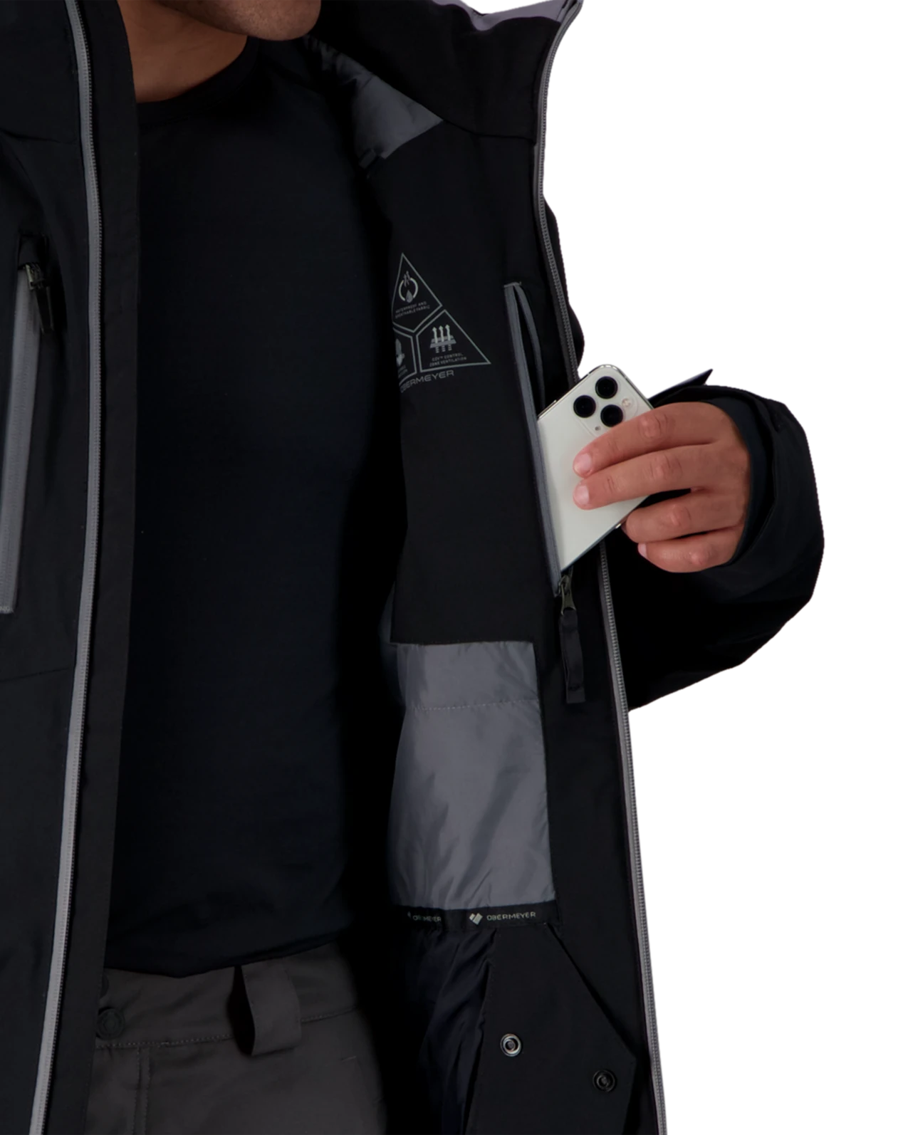 Obermeyer Raze Jacket - Black 9 Obermeyer Raze Jacket - Black - Image 7