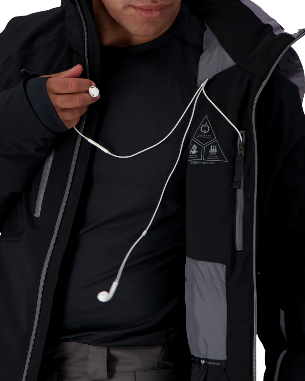 Obermeyer Raze Jacket - Black 10 Obermeyer Raze Jacket - Black - Image 8