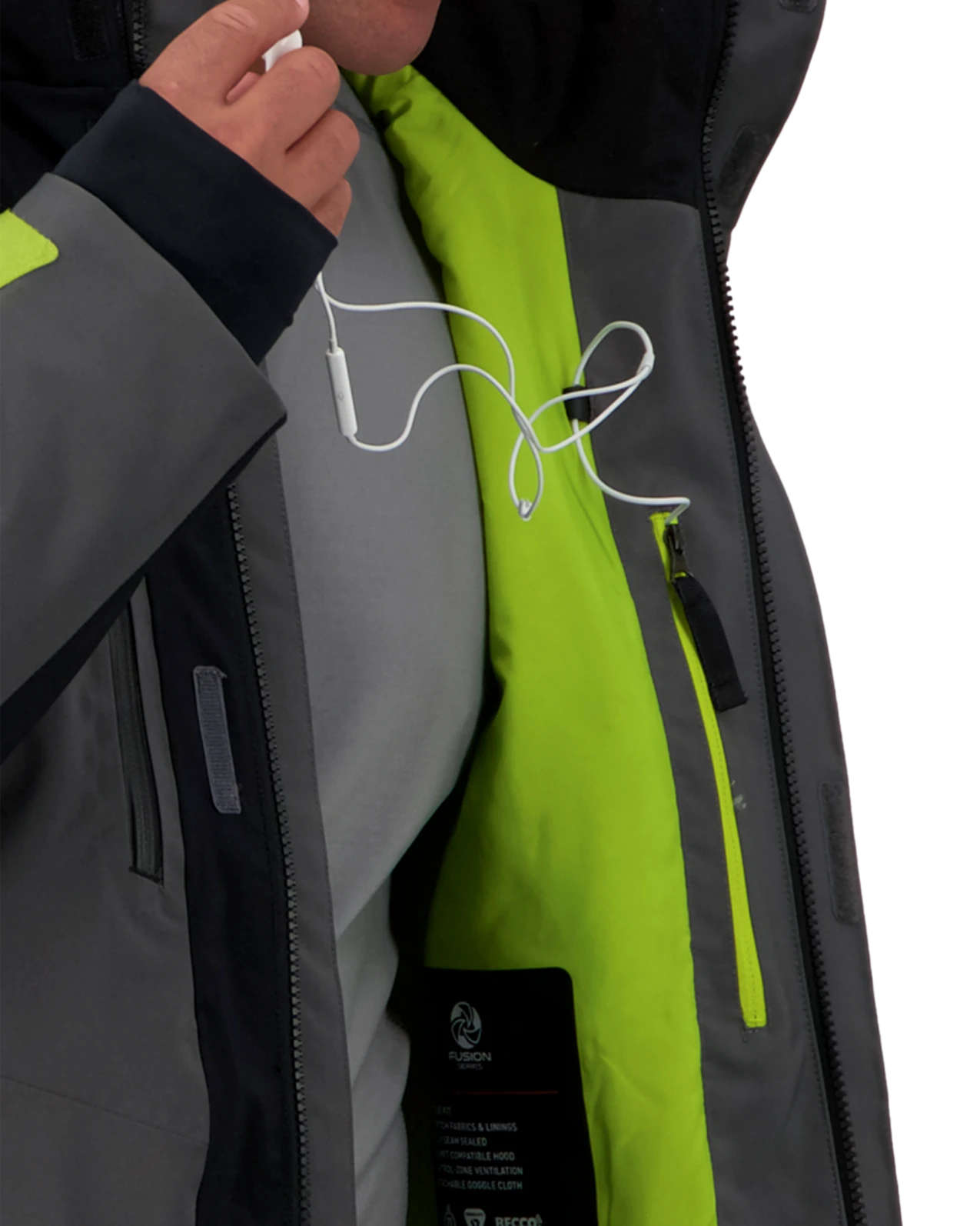 Obermeyer Kenai Jacket - Coal 12 Obermeyer Kenai Jacket - Coal - Image 10