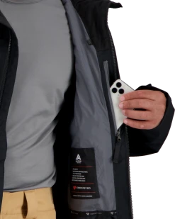 Obermeyer Chandler Shell Jacket - Black -Obermeyer Sales Store WebZoom 2202516009 S08 MODDET4