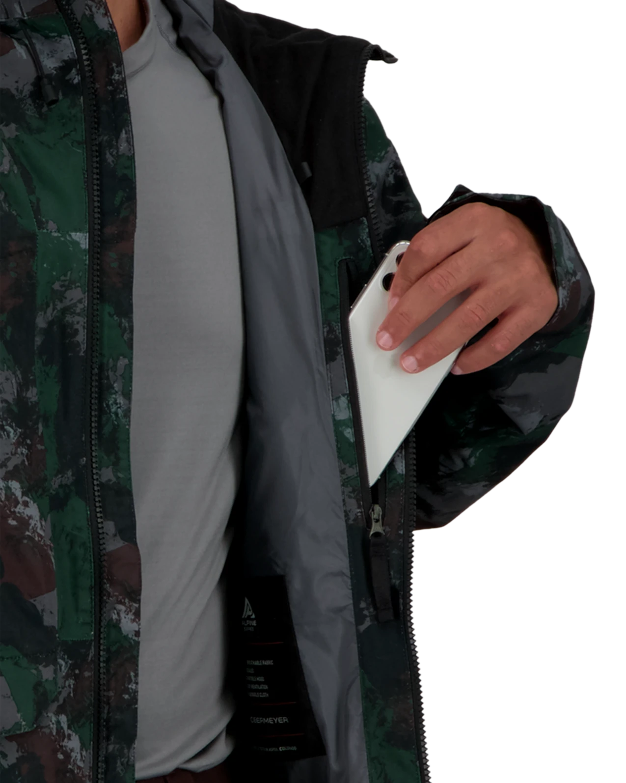 Obermeyer Chandler Shell Jacket - In The Trees 9 Obermeyer Chandler Shell Jacket - In The Trees - Image 7