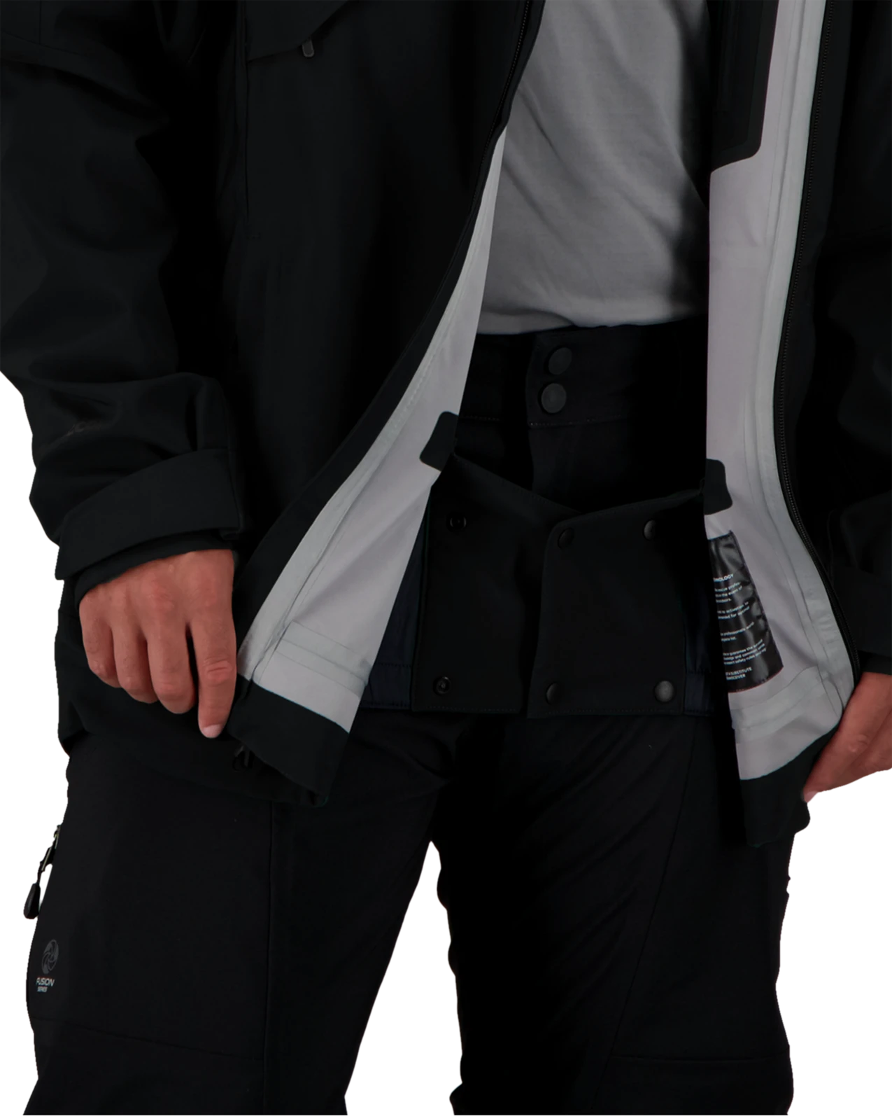 Obermeyer Foraker Shell Jacket - Black 12 Obermeyer Foraker Shell Jacket - Black - Image 10