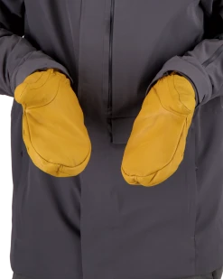 Obermeyer Men's Leather Mitten - Buckskin -Obermeyer Sales Store WebZoom 2801818015 S02 MODBCK