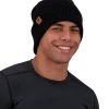 Obermeyer Men's Bismark Beanie - Black -Obermeyer Sales Store WebZoom 2804716009 S01 MODFRT