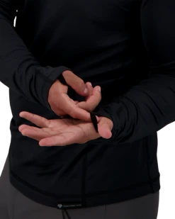 Obermeyer Lean Crew Baselayer Top - Black 9 Obermeyer Lean Crew Baselayer Top - Black -Obermeyer Sales Store WebZoom 2901116009 S05 MODDET1