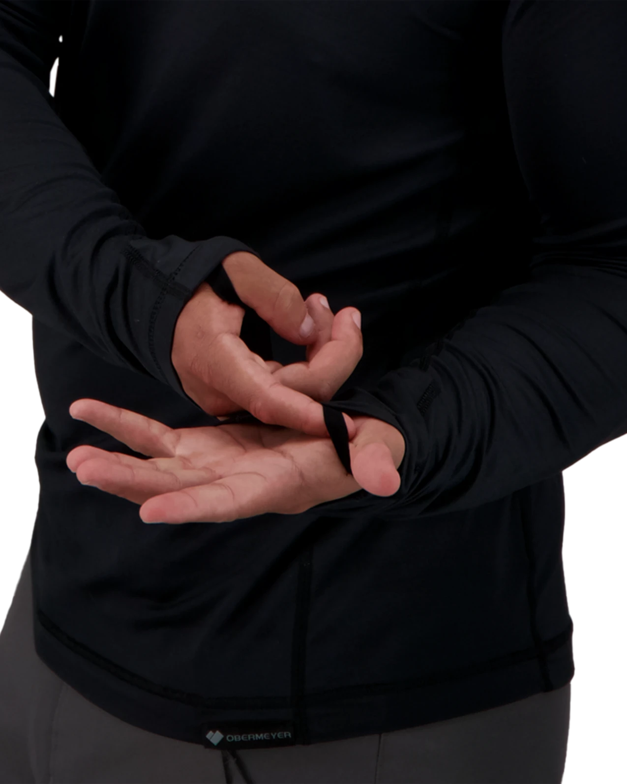 Obermeyer Lean Crew Baselayer Top - Black 6 Obermeyer Lean Crew Baselayer Top - Black - Image 4