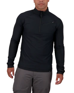 Obermeyer Flex 1/4 Zip Baselayer Top - Black