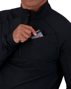 Obermeyer Flex 1/4 Zip Baselayer Top - Black -Obermeyer Sales Store WebZoom 2901316009 S05 MODDET1