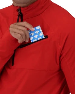 Obermeyer Flex 1/4 Zip Baselayer Top - Brakelight -Obermeyer Sales Store WebZoom 2901319042 S05 MODDET1