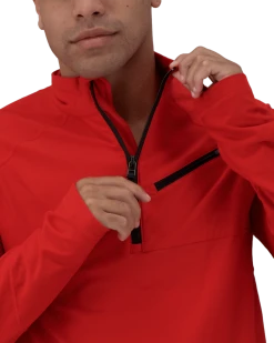 Obermeyer Flex 1/4 Zip Baselayer Top - Brakelight -Obermeyer Sales Store WebZoom 2901319042 S07 MODDET3