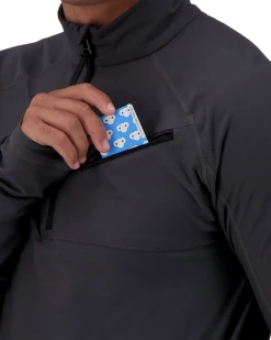 Obermeyer Flex 1/4 Zip Baselayer Top - Coal -Obermeyer Sales Store WebZoom 2901320004 S05 MODDET1