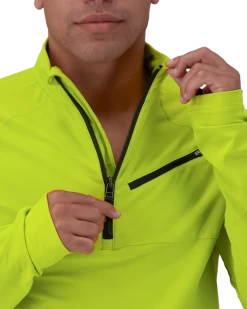 Obermeyer Flex 1/4 Zip Baselayer Top - Matcha -Obermeyer Sales Store WebZoom 2901321086 S07 MODDET3