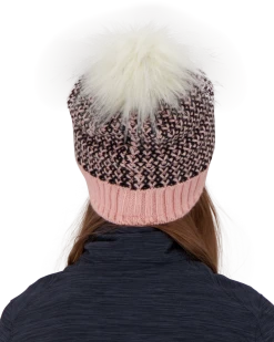 Obermeyer Tucson Faux Fur Pom Beanie - Pink Sand -Obermeyer Sales Store WebZoom 3801621050 S03 MODBCK