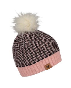 Obermeyer Tucson Faux Fur Pom Beanie - Pink Sand -Obermeyer Sales Store WebZoom 3801621050 S05 MQNSDE