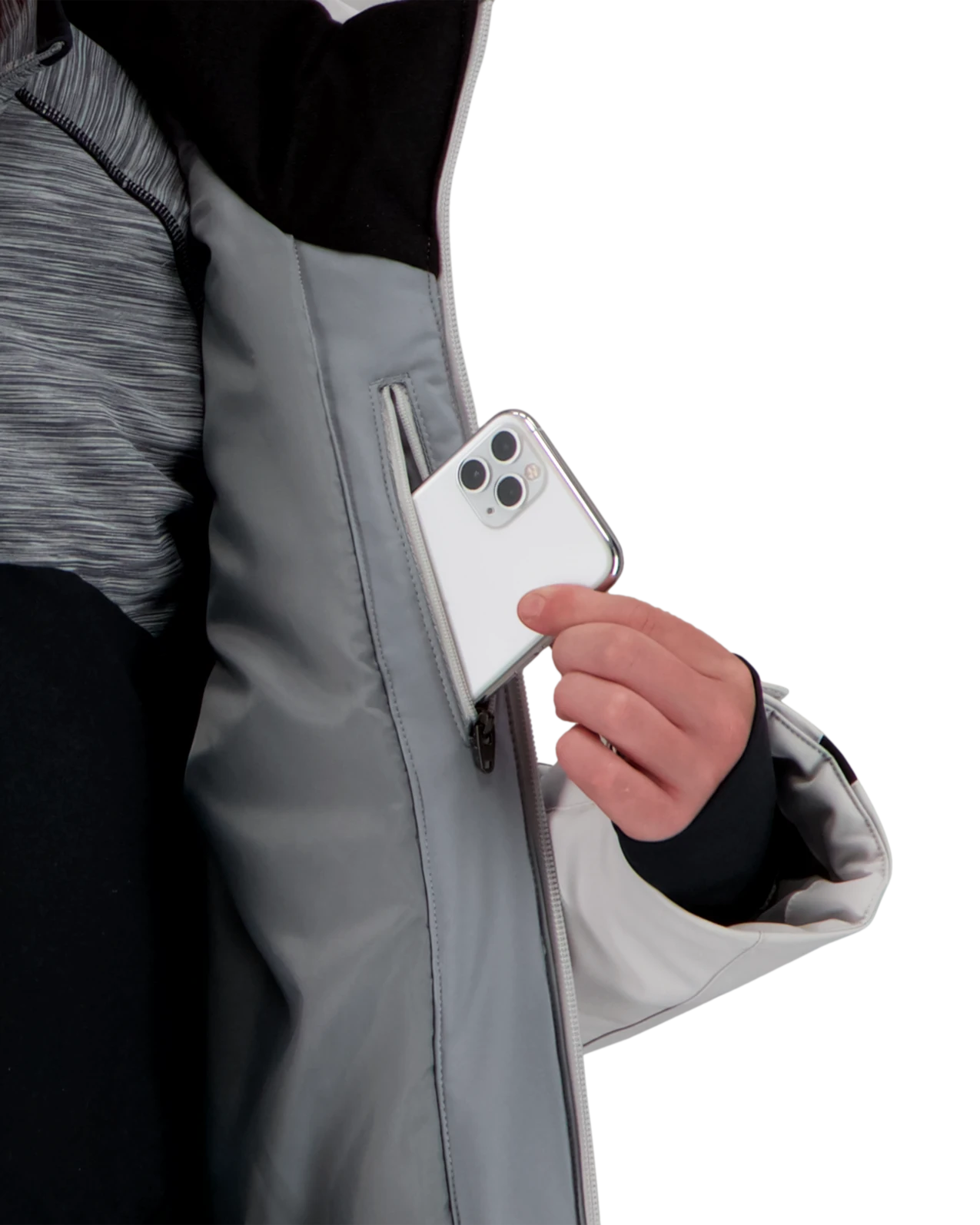 Obermeyer Mach 12 Jacket - Fog 9 Obermeyer Mach 12 Jacket - Fog - Image 7