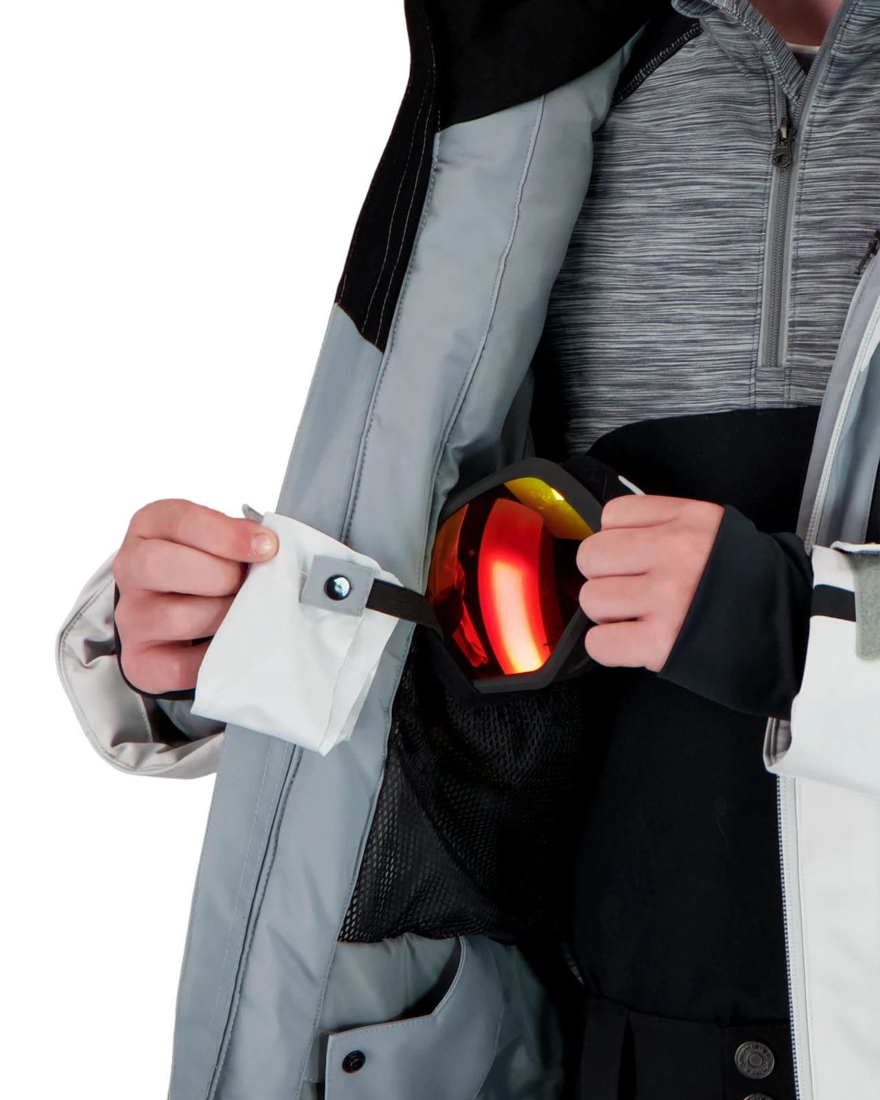 Obermeyer Mach 12 Jacket - Fog 10 Obermeyer Mach 12 Jacket - Fog - Image 8