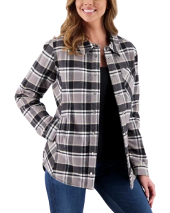 Obermeyer Women's Avery Flannel - Berm Plaid -Obermeyer Sales Store webimage 1404619122 S05 MODFRT