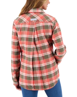 Obermeyer Women's Avery Flannel - Coral Berm Plai -Obermeyer Sales Store webimage 1404619137 S07 MODBCK