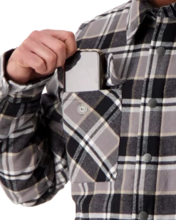 Obermeyer Men's Avery Flannel - Berm Plaid -Obermeyer Sales Store webimage 2404619122 S08 MODDET1