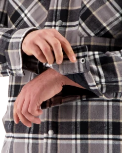 Obermeyer Men's Avery Flannel - Berm Plaid -Obermeyer Sales Store webimage 2404619122 S09 MODDET2