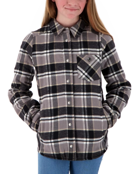 Obermeyer Teen Girls Avery Flannel - Berm Plaid 6 Obermeyer Teen Girls Avery Flannel - Berm Plaid - Image 4