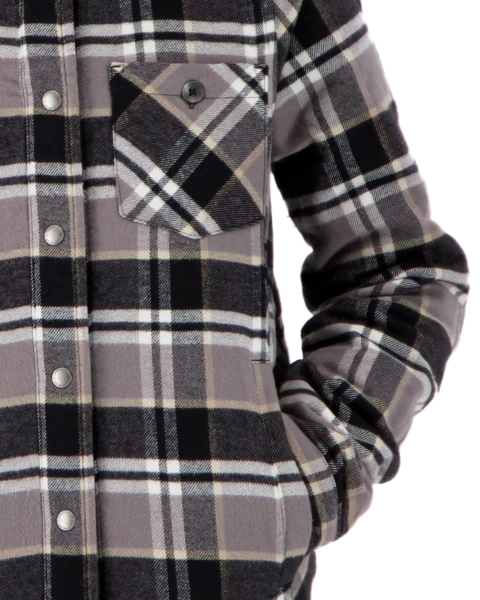 Obermeyer Teen Girls Avery Flannel - Berm Plaid 9 Obermeyer Teen Girls Avery Flannel - Berm Plaid - Image 7