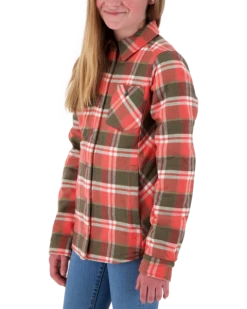 Obermeyer Teen Girls Avery Flannel - Coral Berm Plai -Obermeyer Sales Store webimage 3401619137 S06 MODSDE