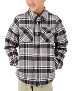 Obermeyer Teen Boys Avery Flannel - Berm Plaid 12 Obermeyer Teen Boys Avery Flannel - Berm Plaid -Obermeyer Sales Store webimage 4401619122 S05 MODFRT